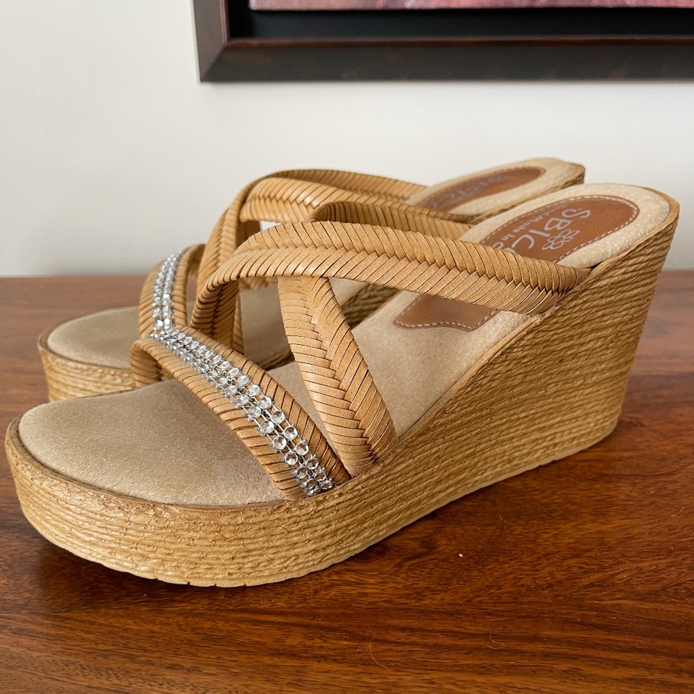 Sbicca Zennia Wedge Sandal (Size 8)